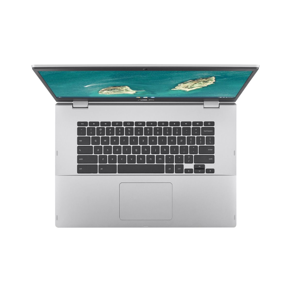 ASUS Chromebook CX1 15.6" Laptop Intel Celeron 4GB RAM 128GB eMMC Silver