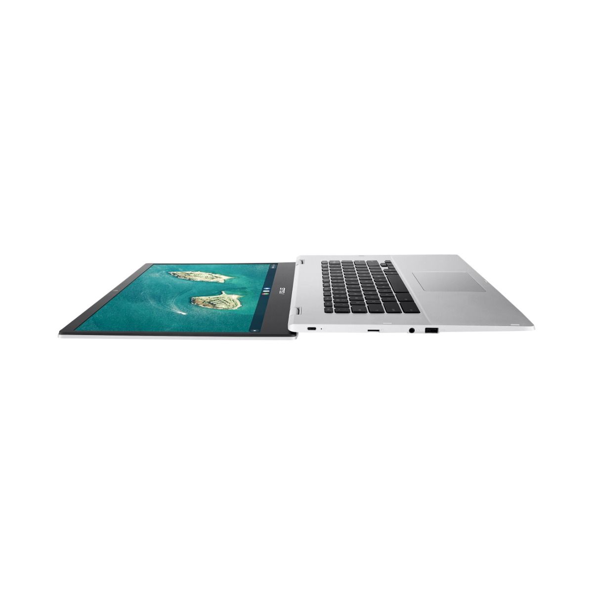 ASUS Chromebook CX1 15.6" Laptop Intel Celeron 4GB RAM 128GB eMMC Silver