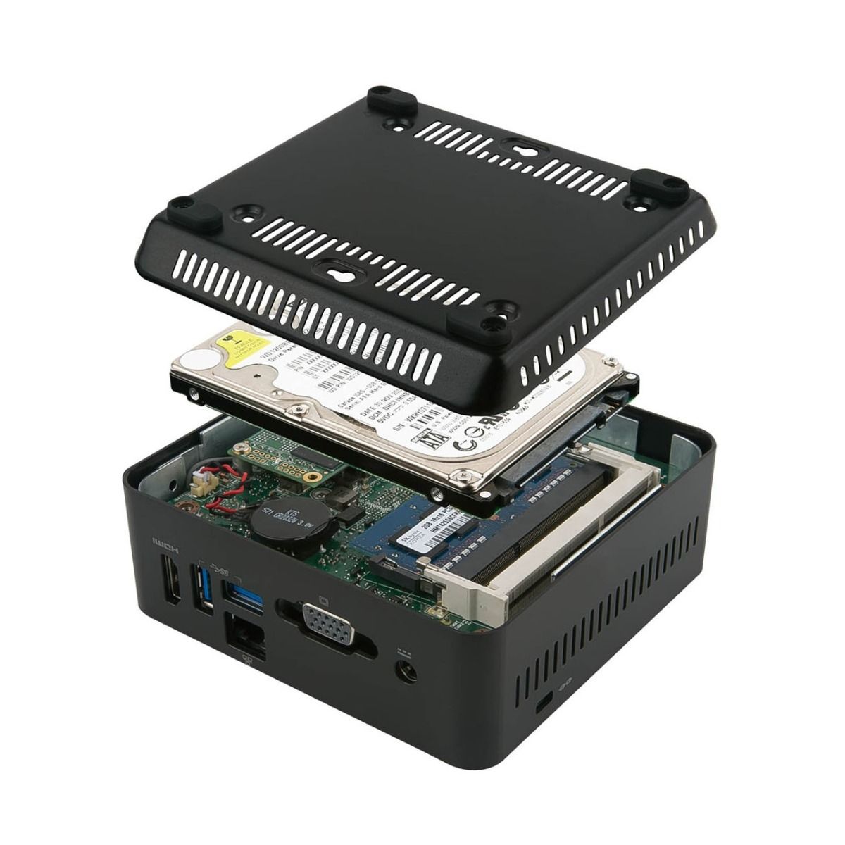 MSI Cubi N JSL Barebone Mini PC Intel Celeron N4500 Small Form Factor Black