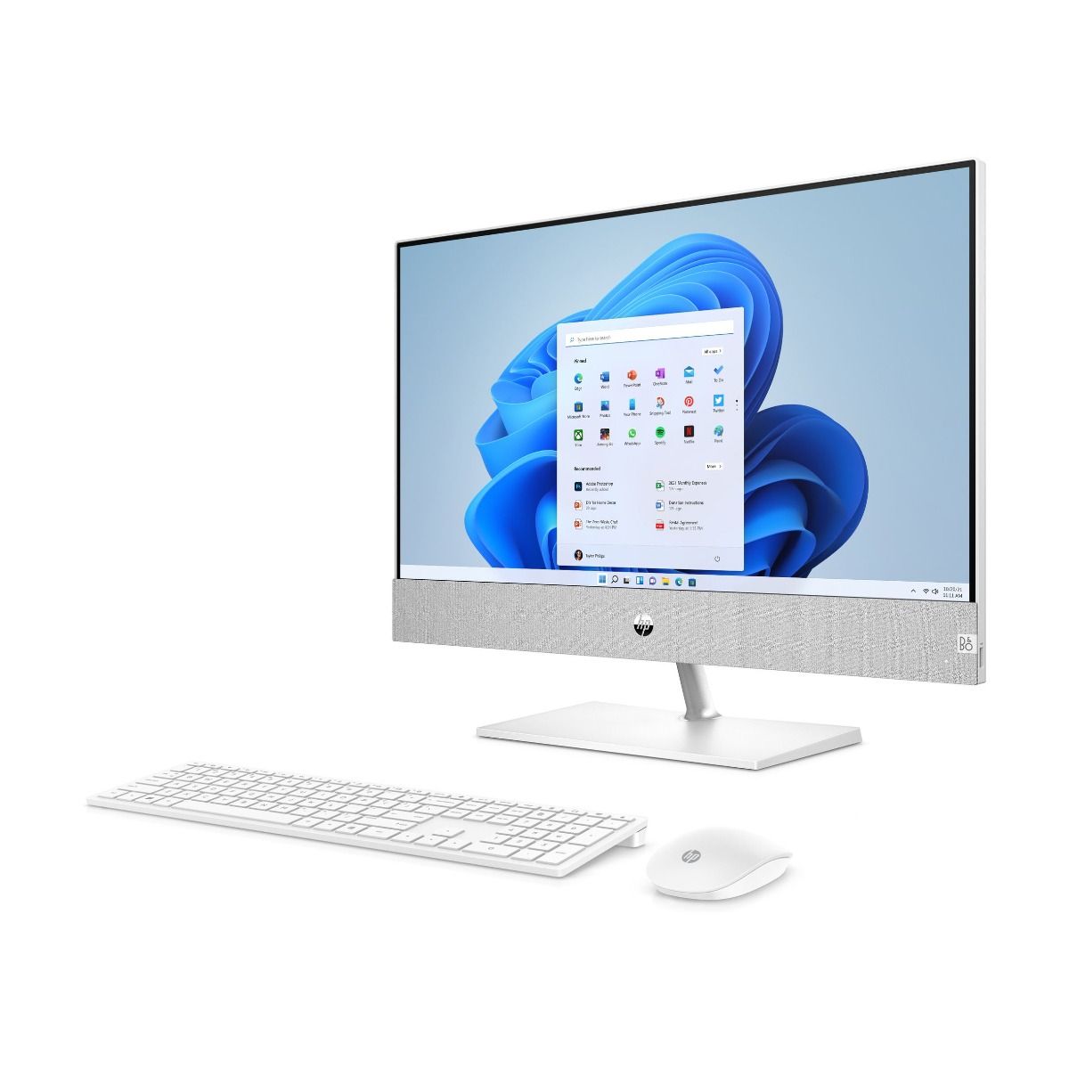 HP Pavilion 24-ca1001na All-in-One Desktop PC Full HD Ryzen 5 8GB 512GB White