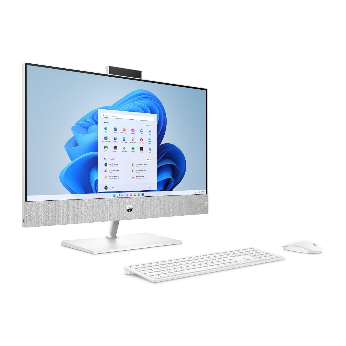 HP Pavilion 24-ca1001na All-in-One Desktop PC Full HD Ryzen 5 8GB 512GB White