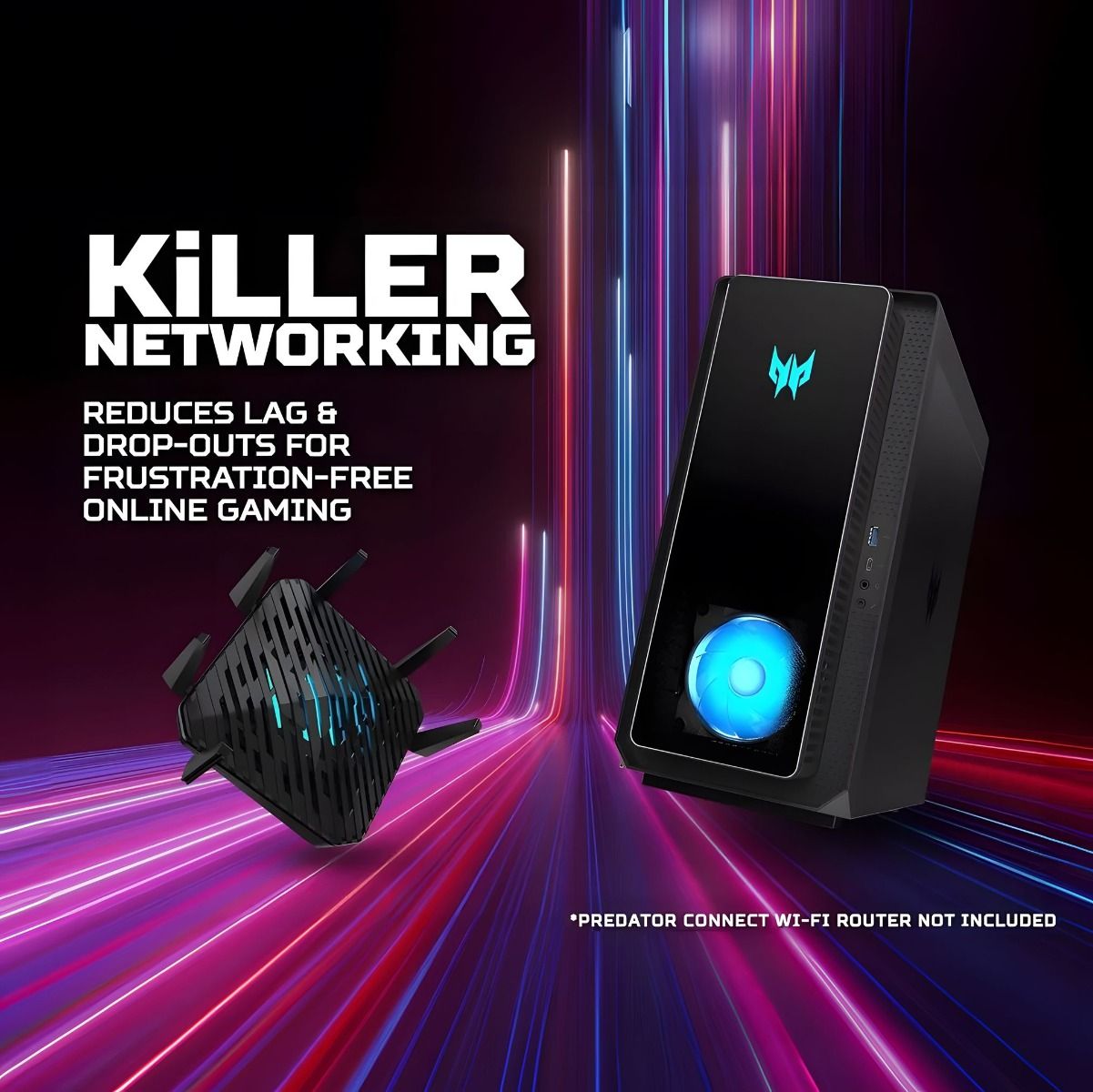 Acer Predator Orion 3000 PO3-650 Desktop Intel i7 13th Gen 16GB 1TB 1TB RTX 3060Ti