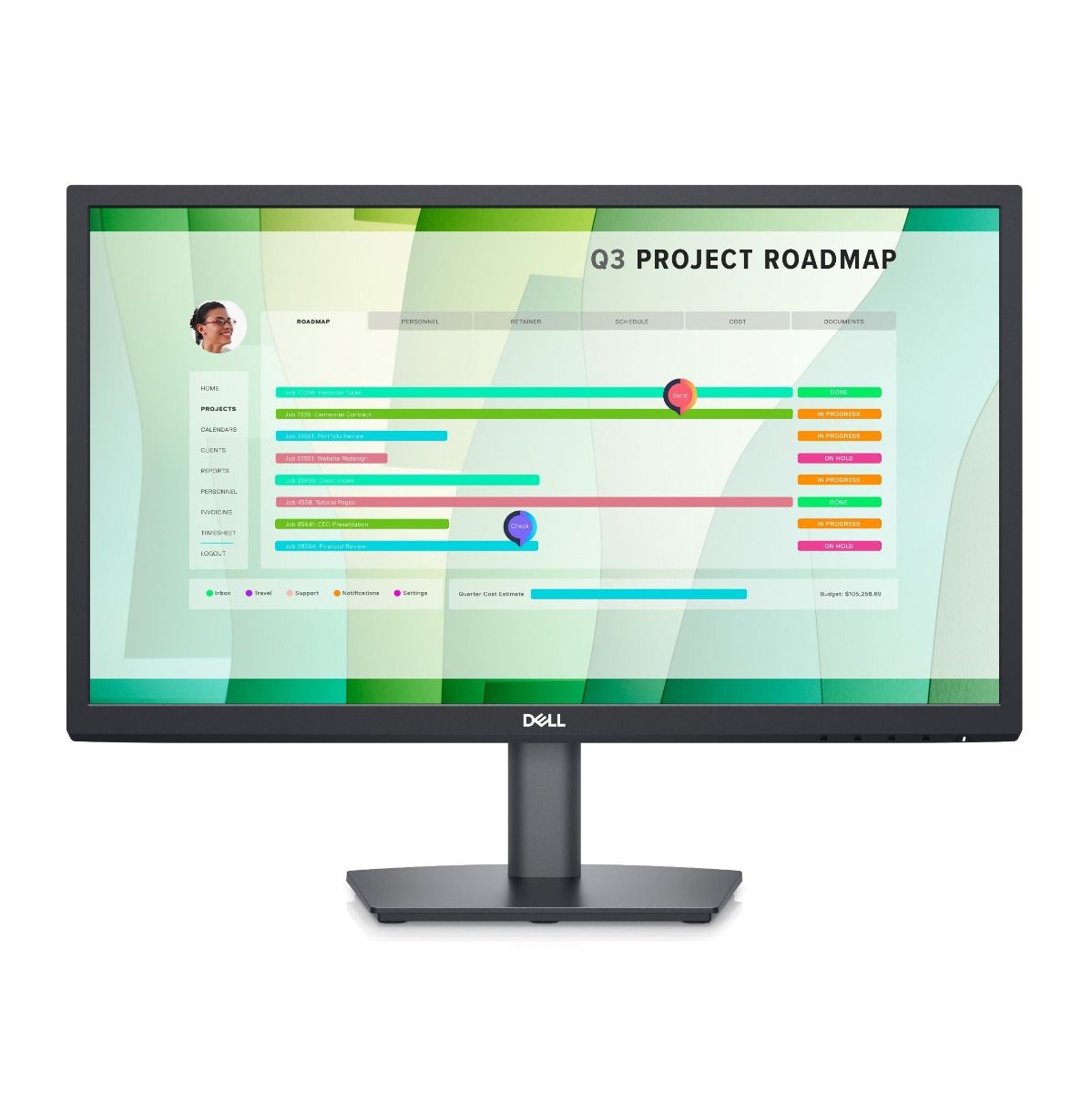 Dell E Series E2223HN 21.45" Full HD VA Monitor HDMI VGA 60Hz 5ms