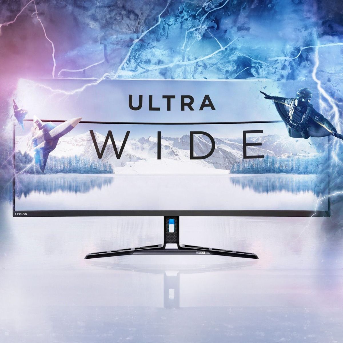 Lenovo Legion R45w-30 44.5" Ultra Wide Quad HD Monitor 165Hz 1ms 32:9 1500R Curved