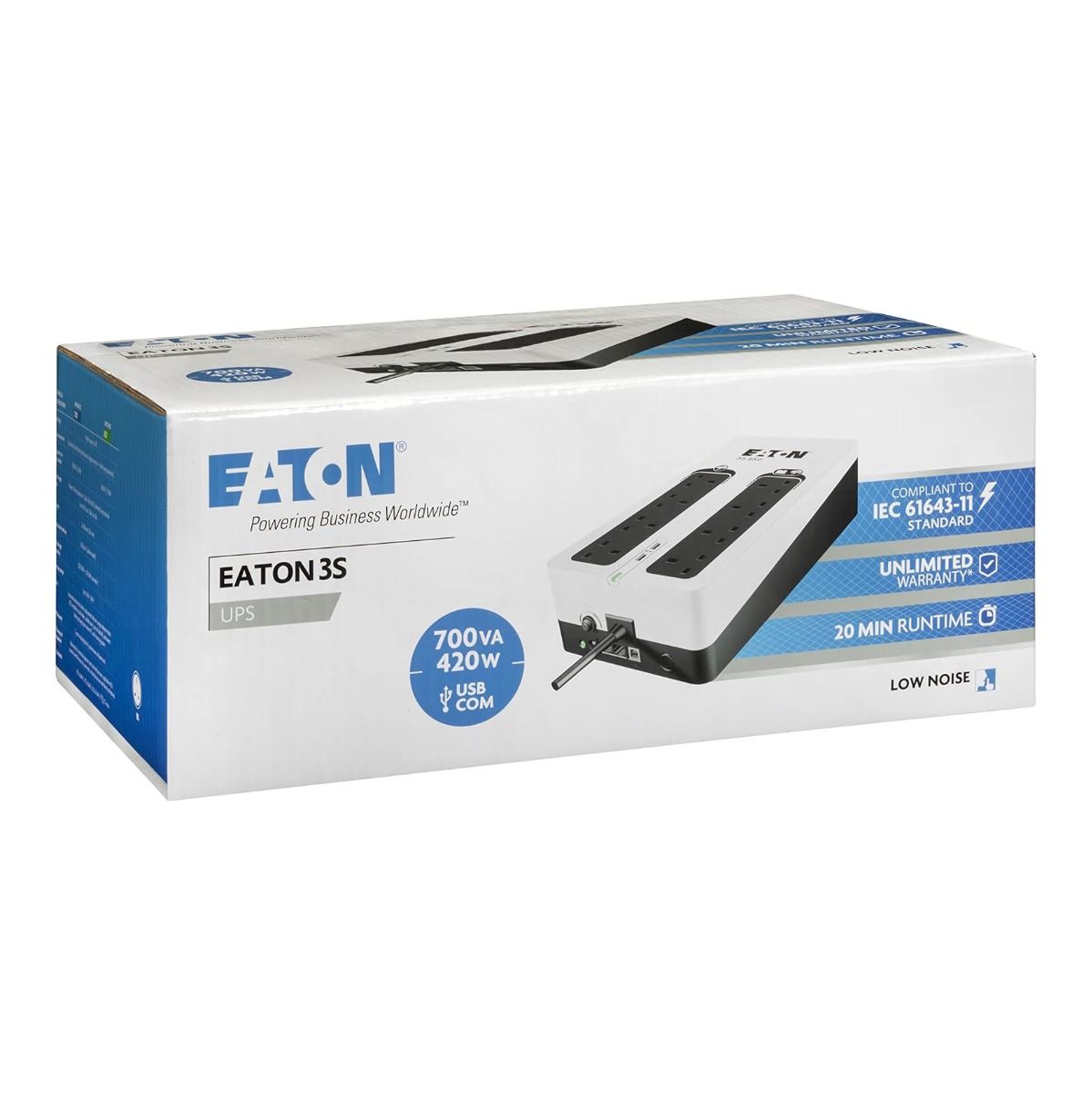 Eaton 3S 700B UPS Gen 2 Desktop Uninterruptible Power Supply 420W 700VA