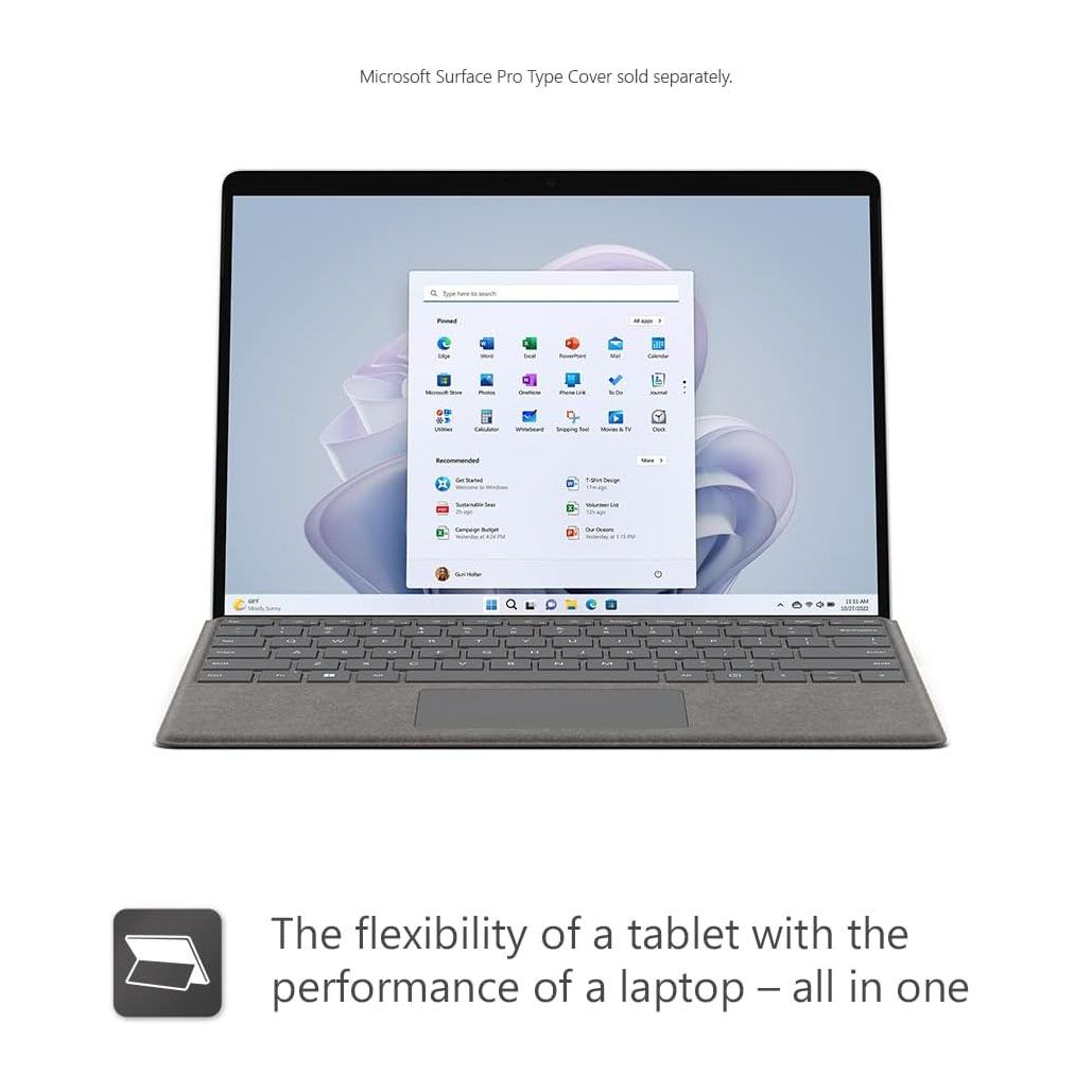 Microsoft Surface Pro 9 13" Tablet Laptop i7 12th Gen 16GB 512GB Grey