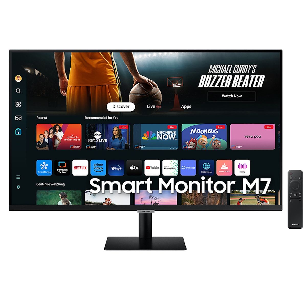 Samsung M70D 32" 4K Ultra HD Smart Monitor With Speakers and Remote HDR10