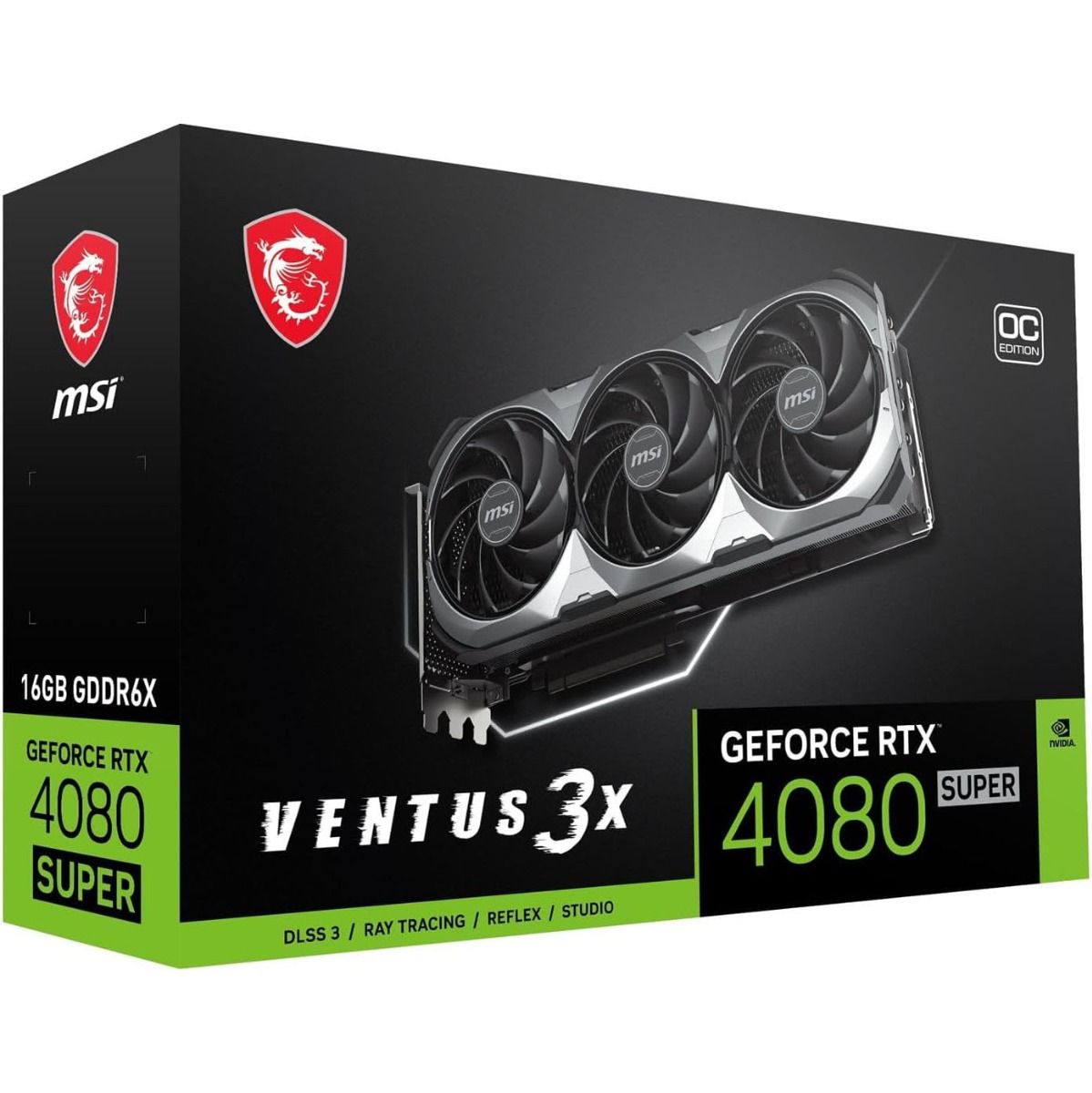 MSI NVIDIA GeForce RTX 4080 SUPER 16GB GDDR6X VENTUS 3X OC Graphics Card