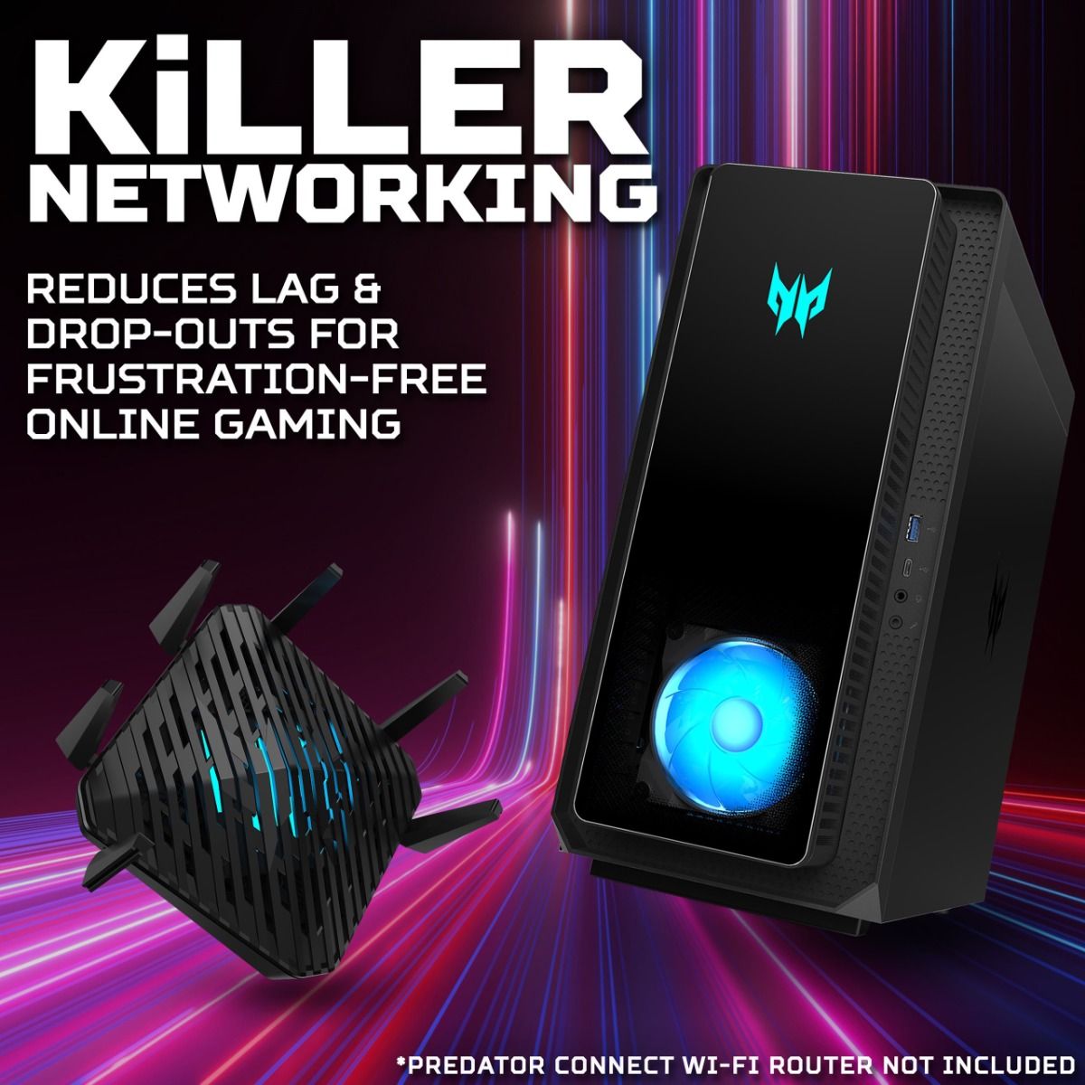 Acer Predator Orion 3000 PO3-655 Gaming PC Intel i7 14th Gen 16GB 1TB RTX 4060