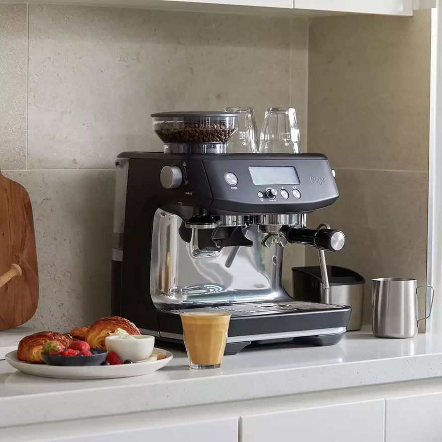 SAGE Barista Pro SES878 Bean to Cup Home Coffee Machine - Black Truffle