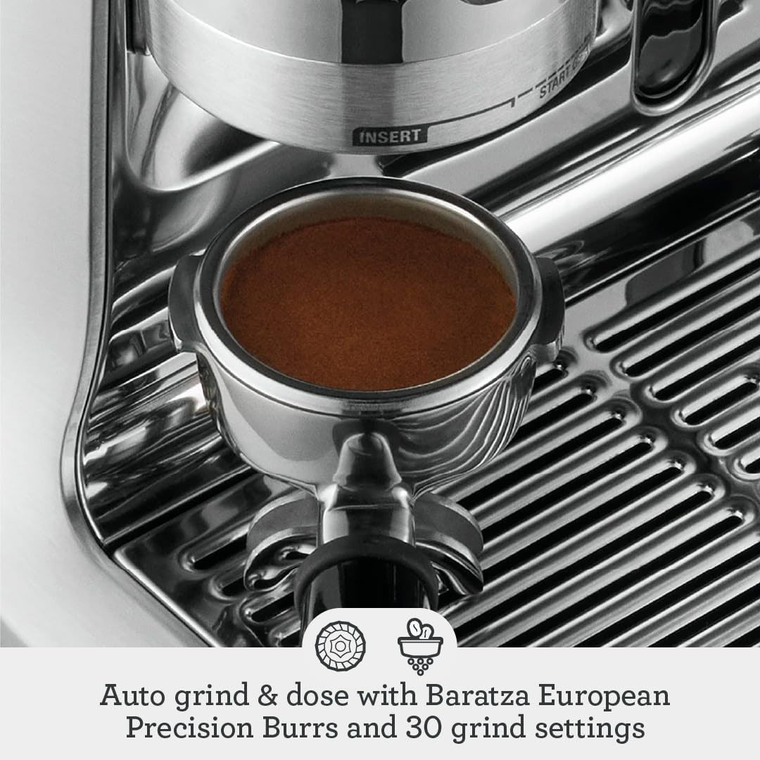 SAGE Barista Pro SES878 Bean to Cup Home Coffee Machine - Black Truffle