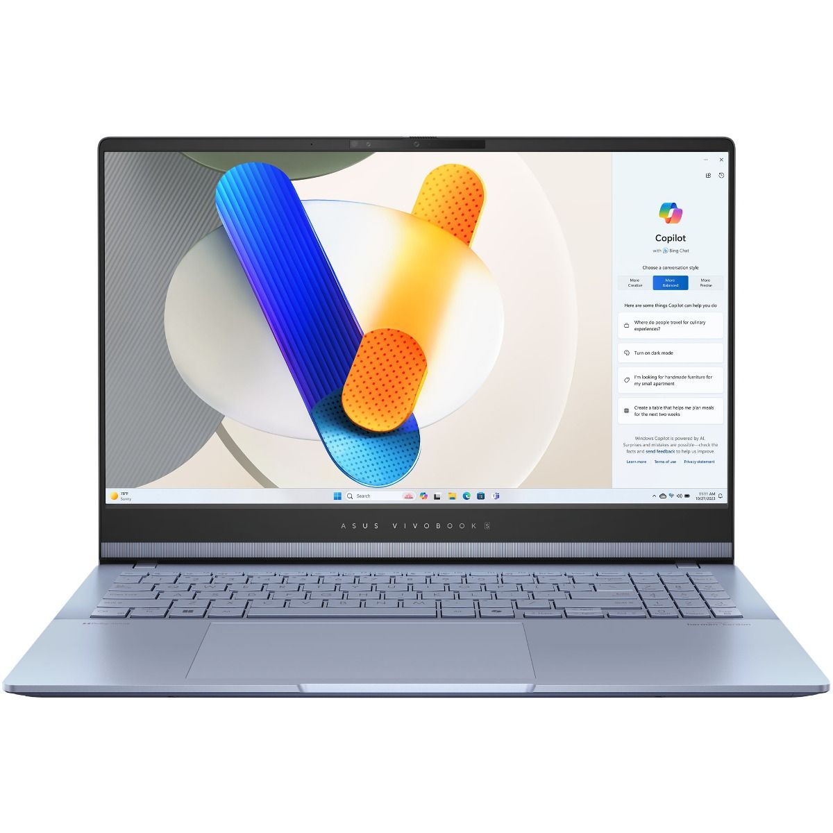 ASUS Vivobook S15 OLED S5506MA Laptop Intel Core Ultra 5 16GB RAM 1TB SSD Mist Blue
