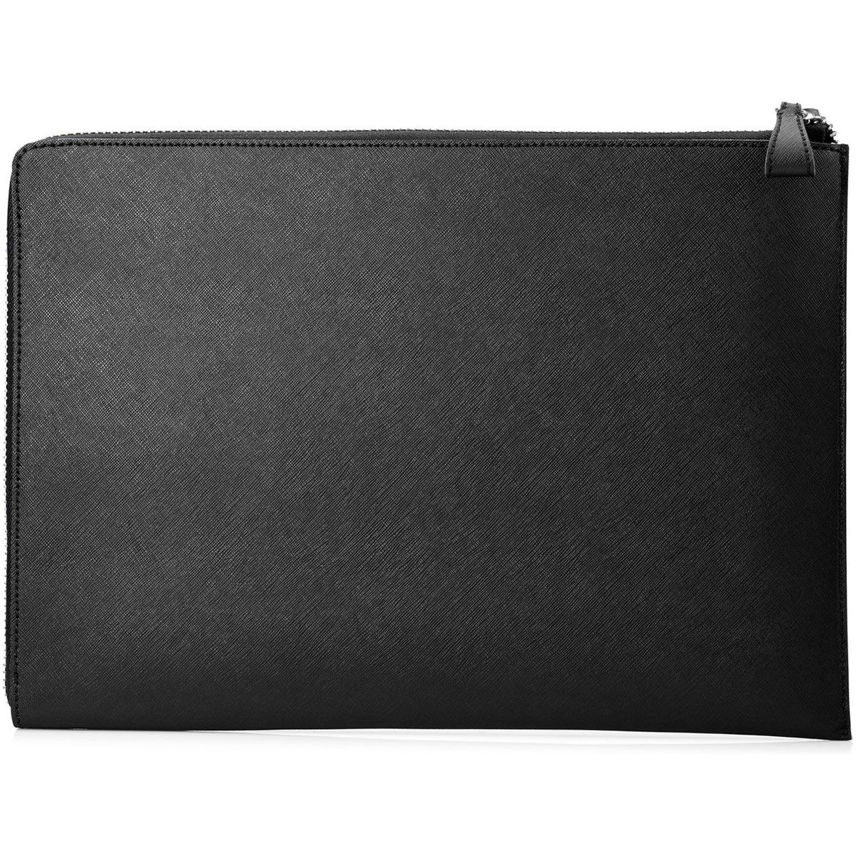 HP Spectre 13.3" Premium Black Leather Laptop Sleeve with Zipper & Soft Interior
