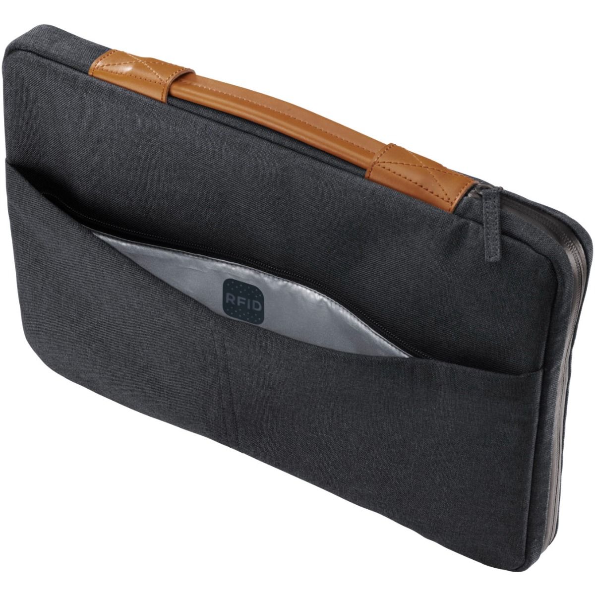 HP ENVY Urban 15.6" Fabric Laptop Sleeve with Secure RFID Blocking Pocket in Grey