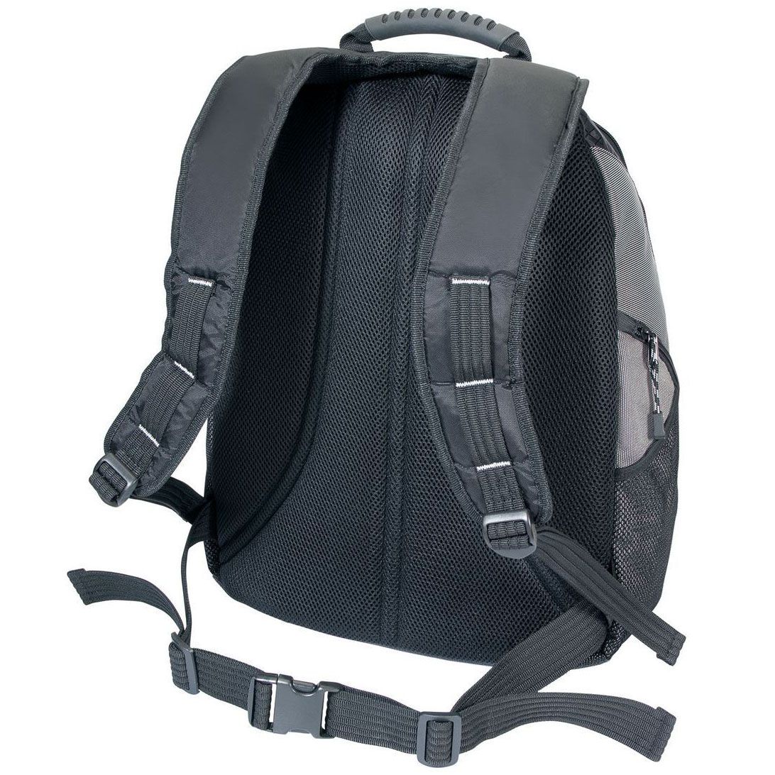 Targus 16" Three Compartment Sport Laptop Backpack with Side Storage Black / Silver