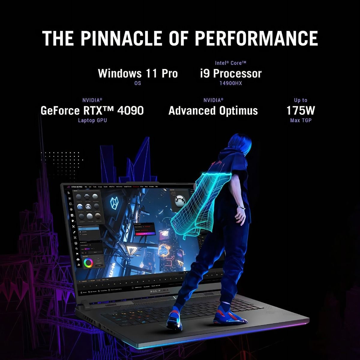 ASUS ROG Strix SCAR 18 G834 Gaming Laptop i9 14th Gen 32GB RAM 2TB SSD RTX 4090