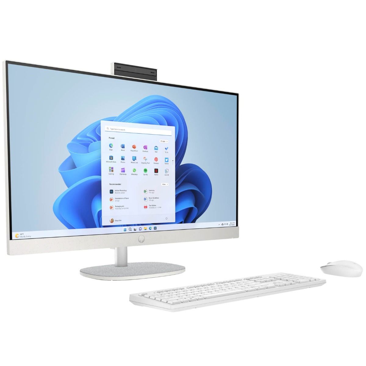 HP 27-cr1003na 27" All-in-One Intel Core Ultra 7 8GB RAM 512GB SSD White