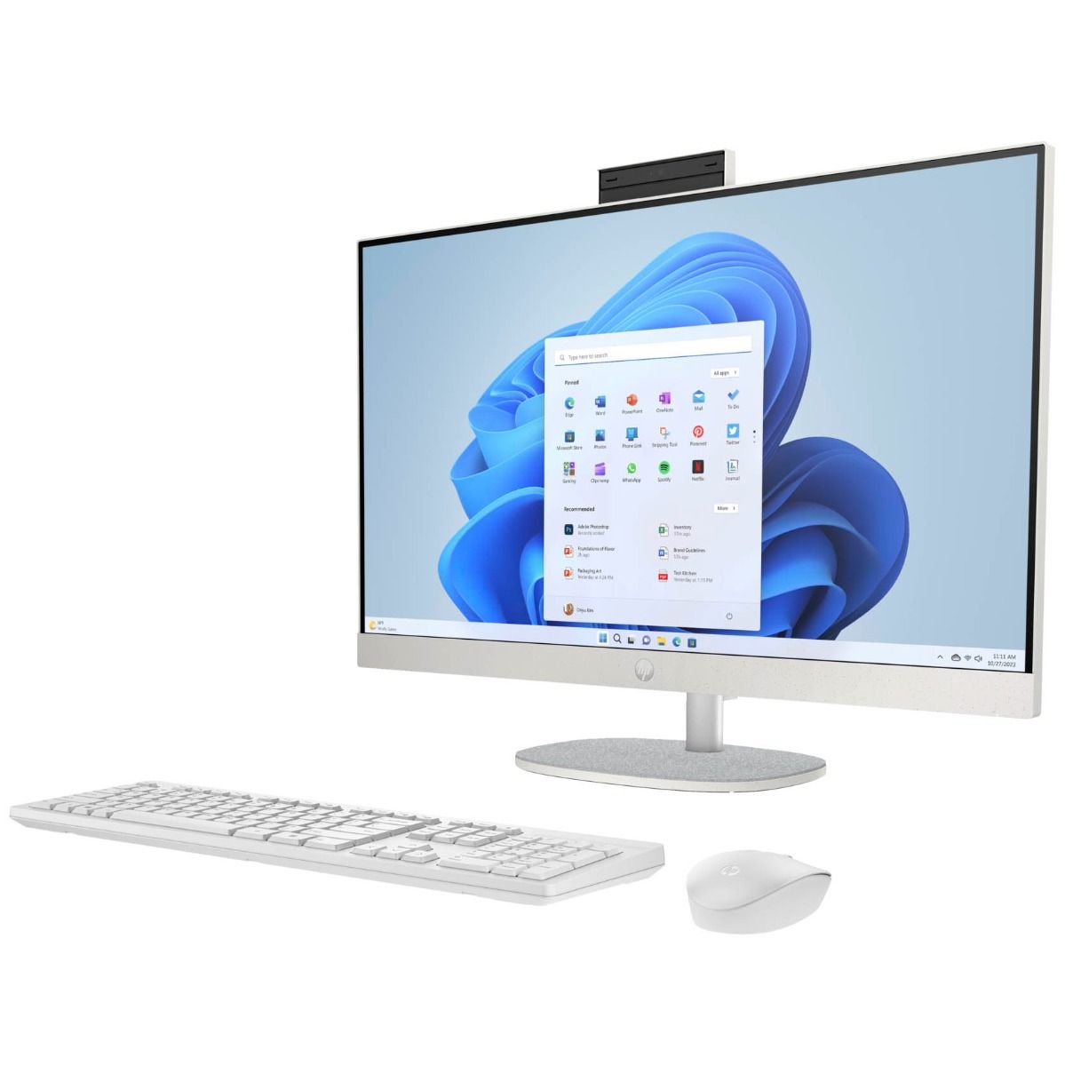 HP 27-cr1003na 27" All-in-One Intel Core Ultra 7 8GB RAM 512GB SSD White