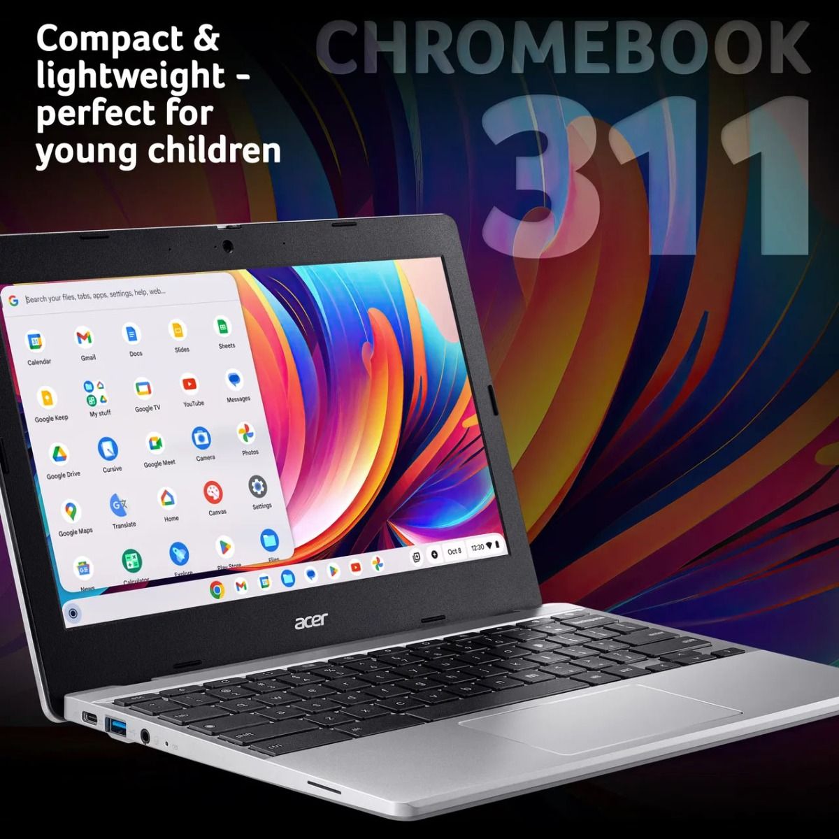 Acer Chromebook 311 CB311-12H-C2GR 11.6" Laptop Intel Celeron 4GB 64GB ChromeOS