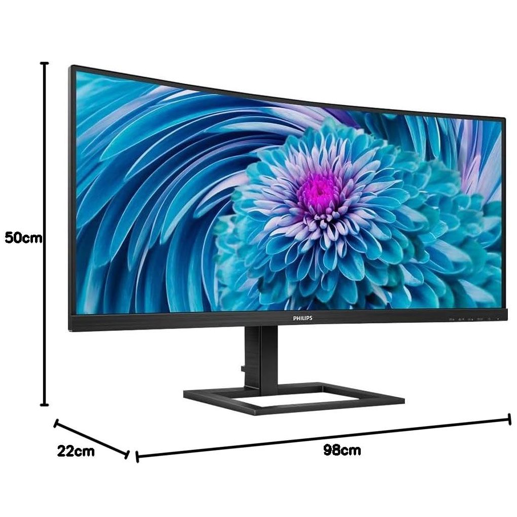 Philips E Line 346E2CUAE/00 34" WQHD Curved Monitor 21:9 100Hz 4ms DisplayPort