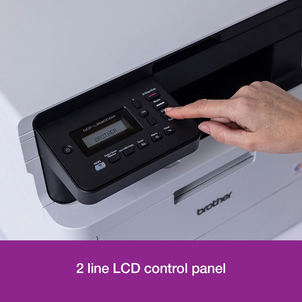 Brother DCP-L3520CDW A4 Colour Multifunction LED Laser Printer 18ppm