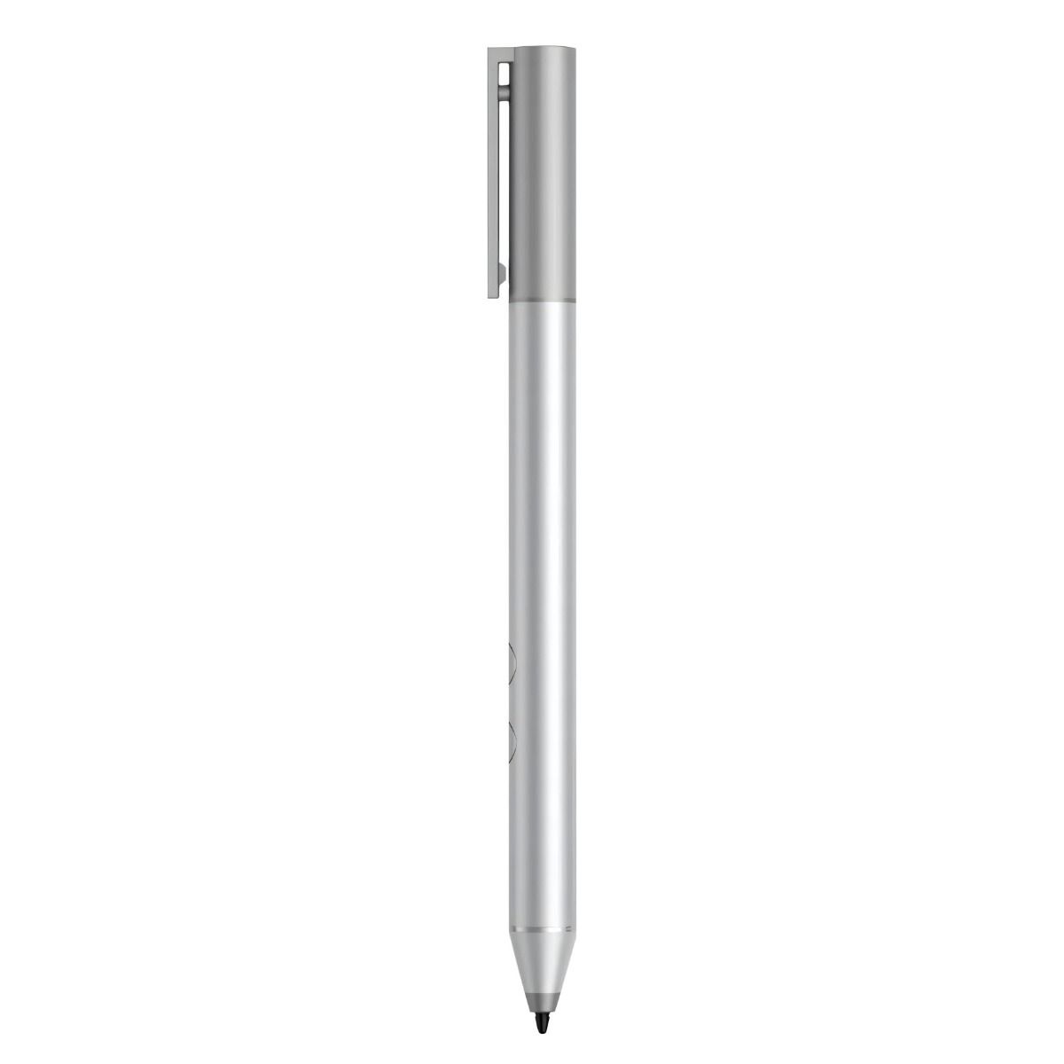 HP USB Rechargeable Tilt Pen Stylus with Pressure Sensor Replacement Silver
