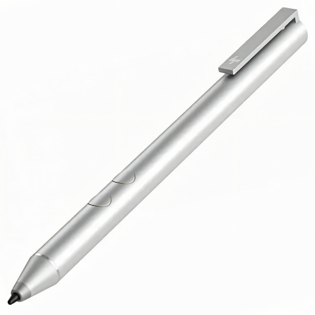 HP USB Rechargeable Tilt Pen Stylus with Pressure Sensor Replacement Silver