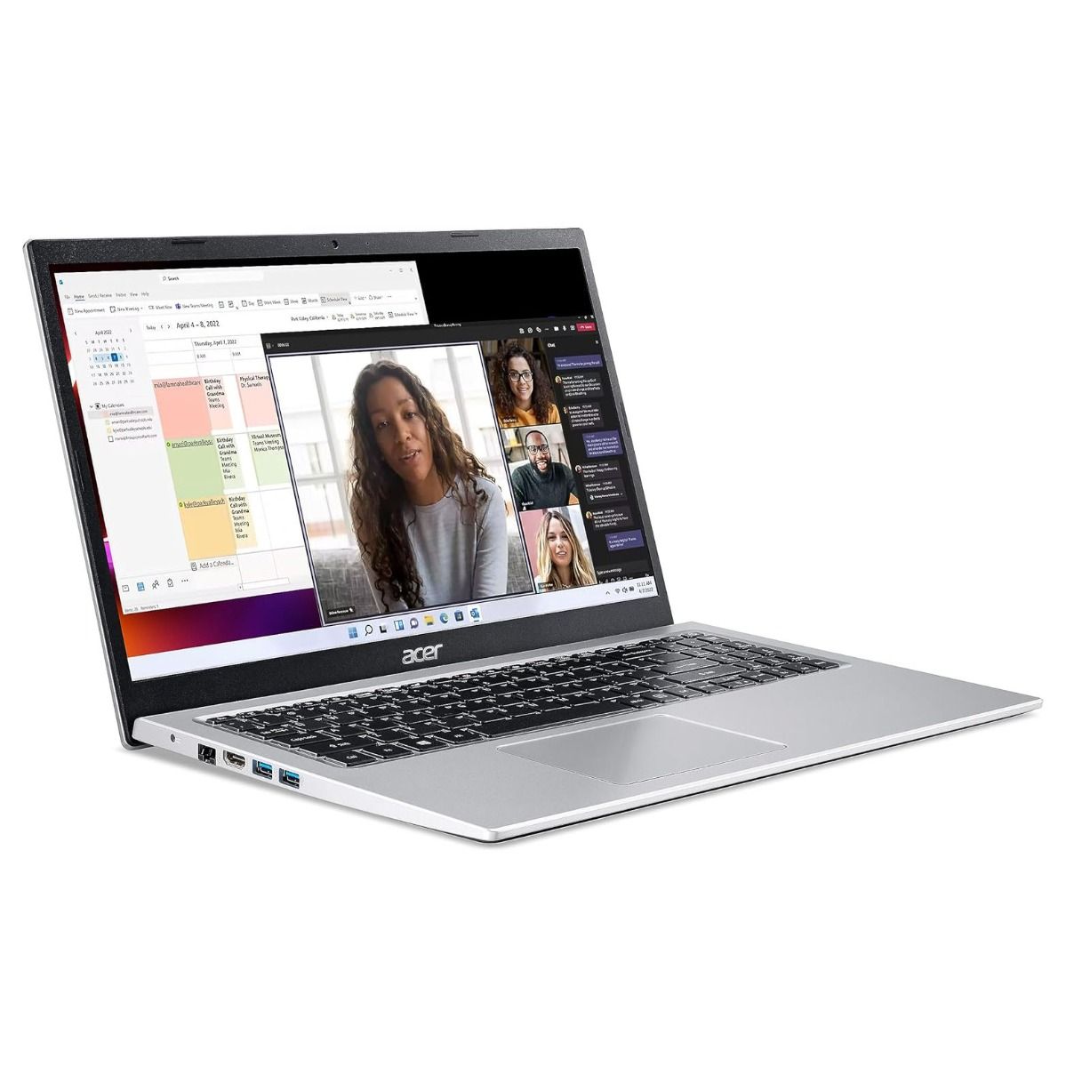 Acer Aspire 3 15.6" A315-35-P4ZS Laptop Intel Pentium 8GB RAM 256GB Silver