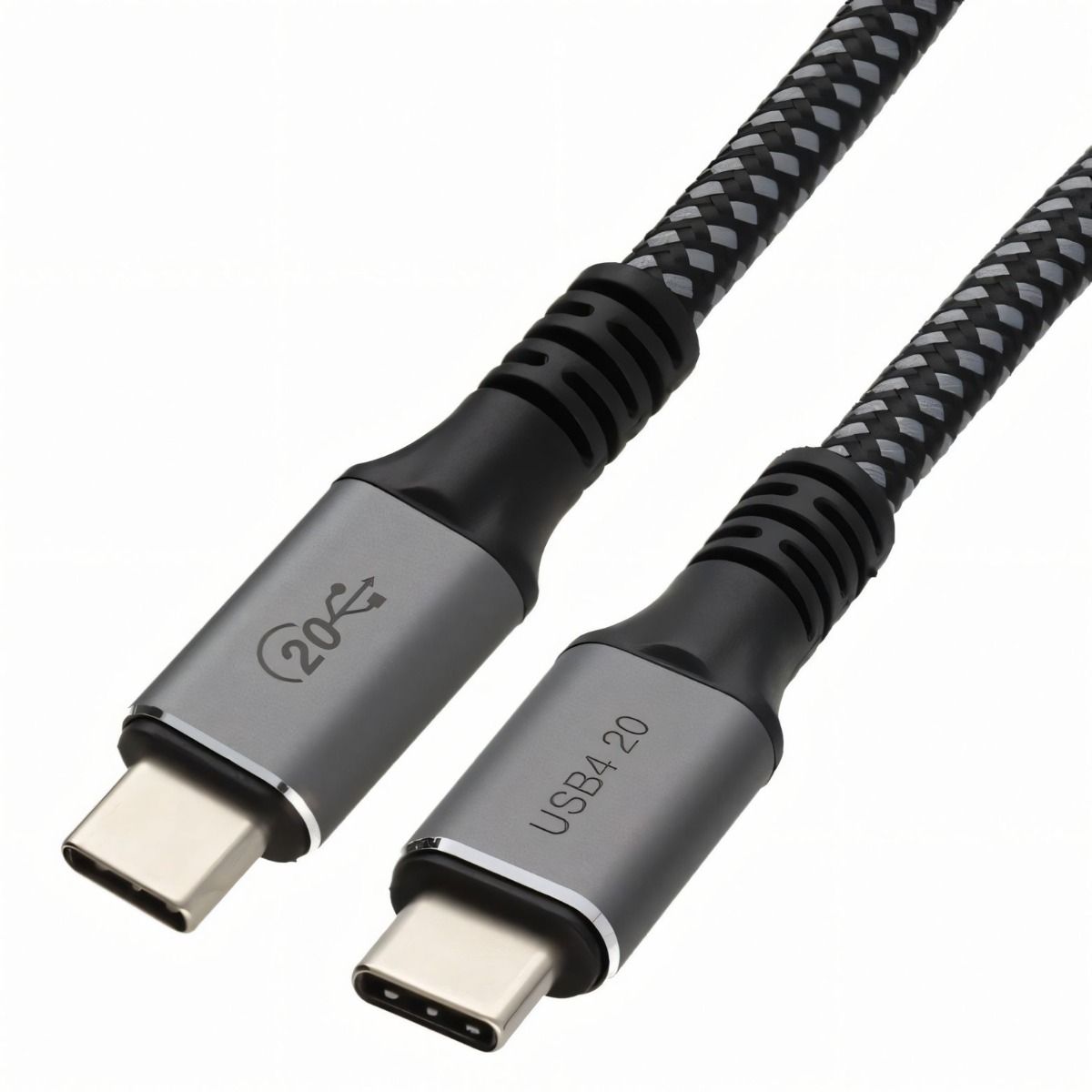 USB4 20Gb/s USB-C to USB-C Braided Cable 95W Up to 4K DisplayPort Alt 3m