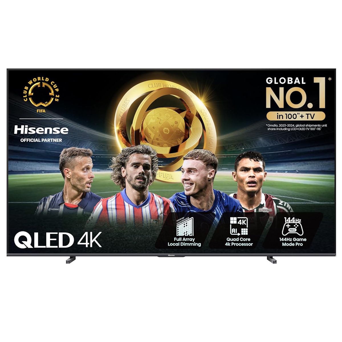 Hisense E7N Pro 100" 4K QLED Smart TV Quantum Dot Colour Dolby Vision IQ