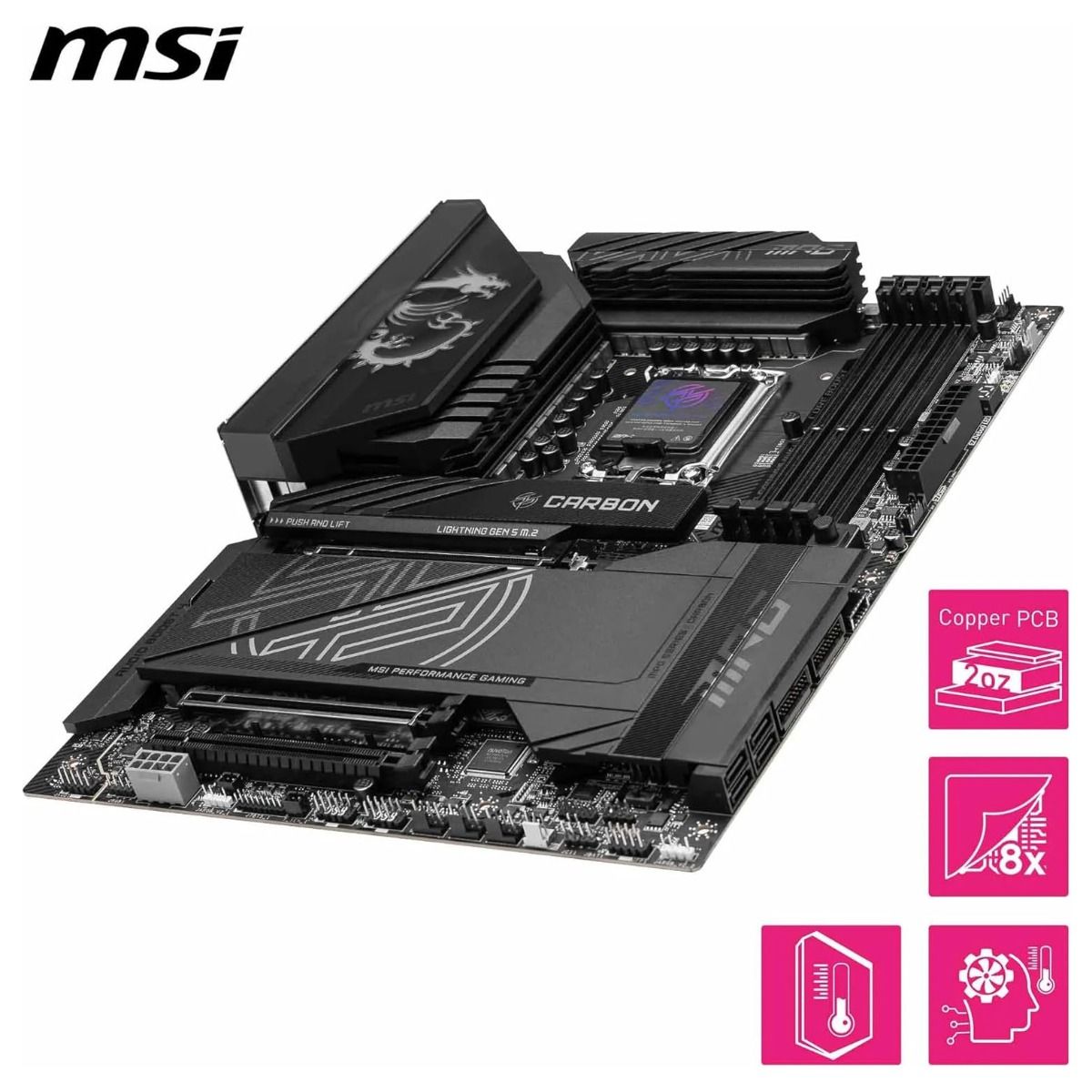 MSI MPG Z890 CARBON WIFI 7 ATX Motherboard LAN DDR5 for Intel CPU LGA1851