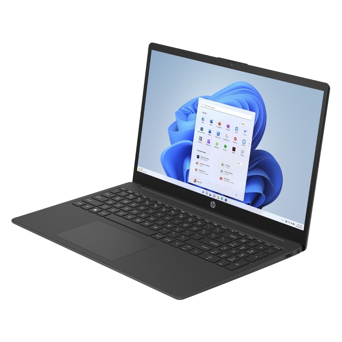 HP 15-fc0516na 15.6" Laptop AMD Ryzen 3 4GB RAM 128GB SSD Black