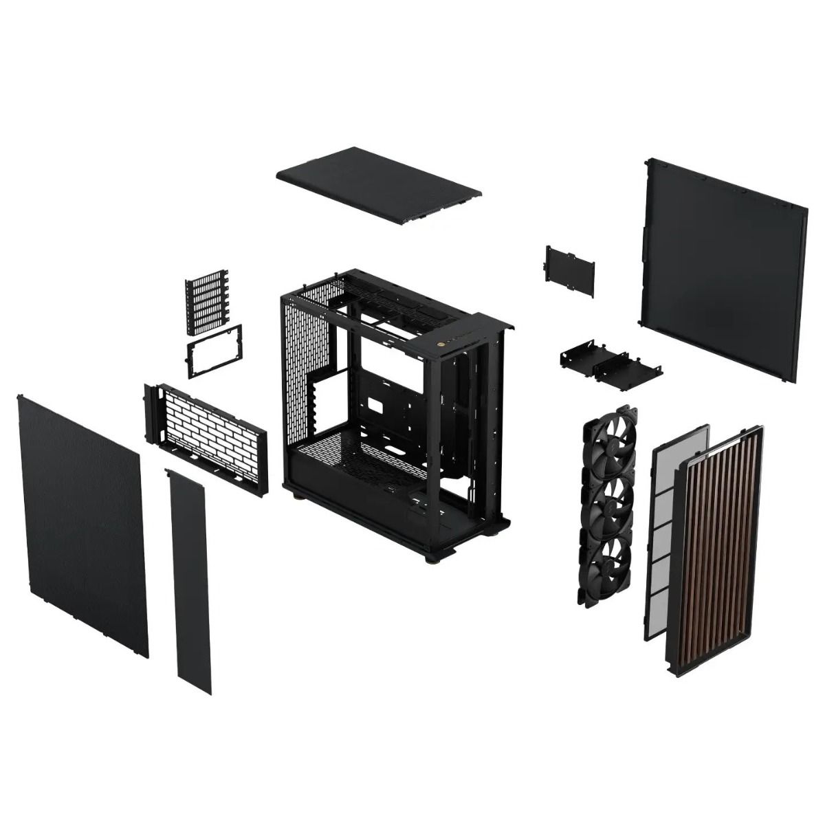 Fractal Design North XL Mesh Black Mid Tower Desktop PC Case E-ATX ATX mATX