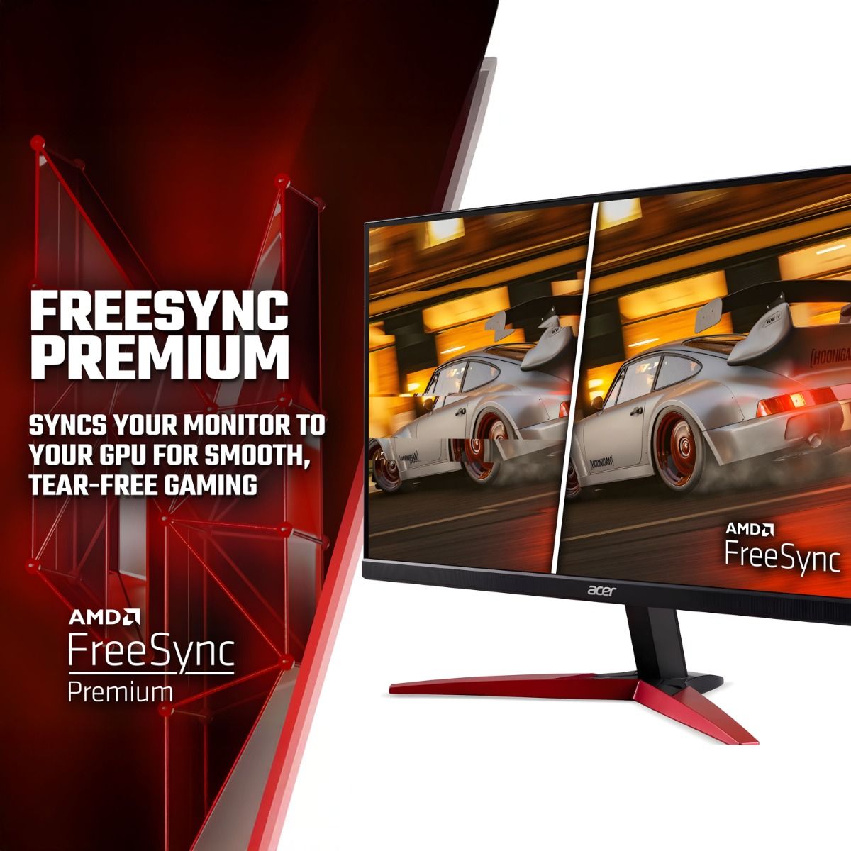 Acer Nitro KG1 KG271 M3 27" Full HD Gaming Monitor 180Hz 1ms FreeSync Premium HDMI DP
