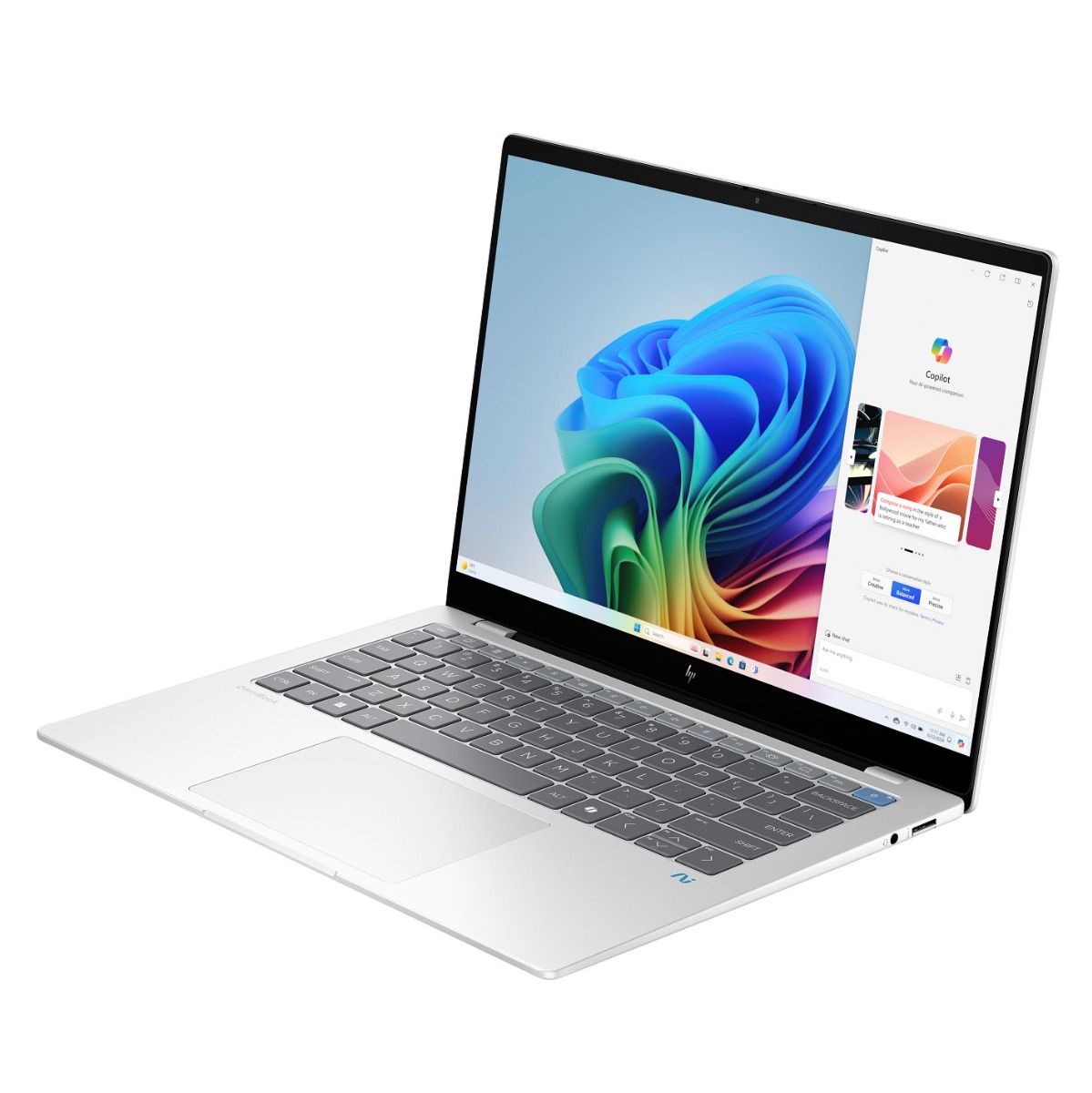HP OmniBook X 14-fe1500na 14" 2.2K Laptop Snapdragon 16GB 512GB Silver