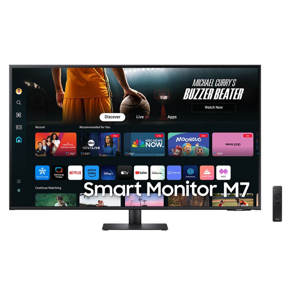 Samsung M70D 43" 4K Ultra HD Smart Monitor with Speakers & Remote Control