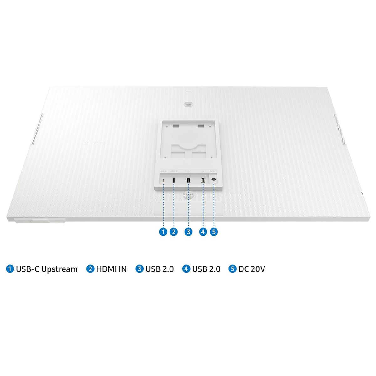 Samsung M80D 32" 4K Ultra HD Smart Monitor with AI Upscaling - White