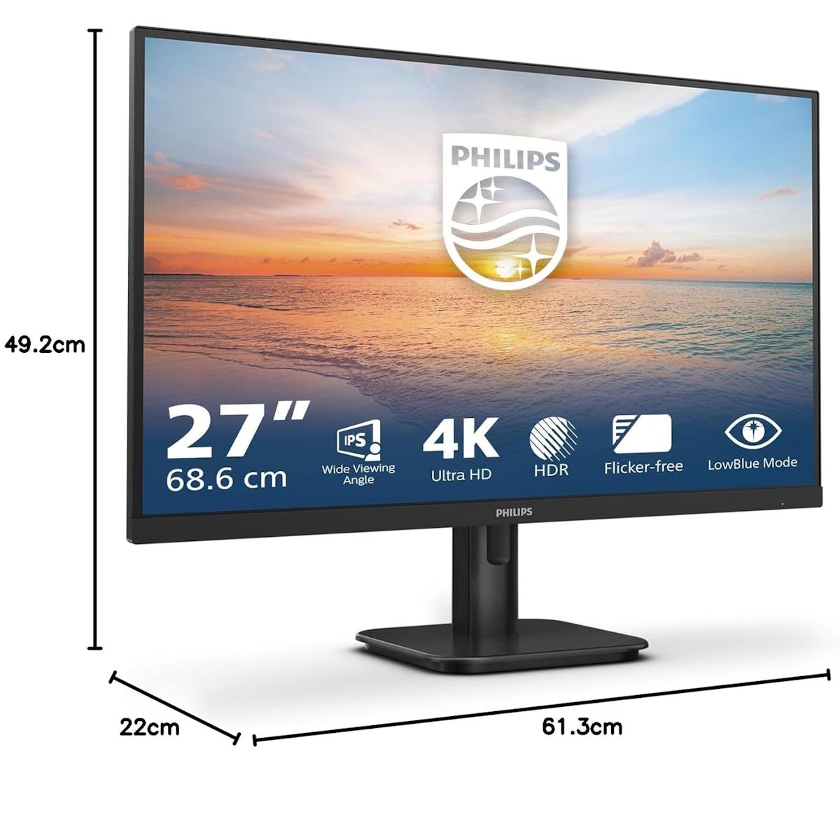 Philips 1000 Series 27E1N1800A 27" 4K UHD Monitor HDR10 Support Adaptive Sync