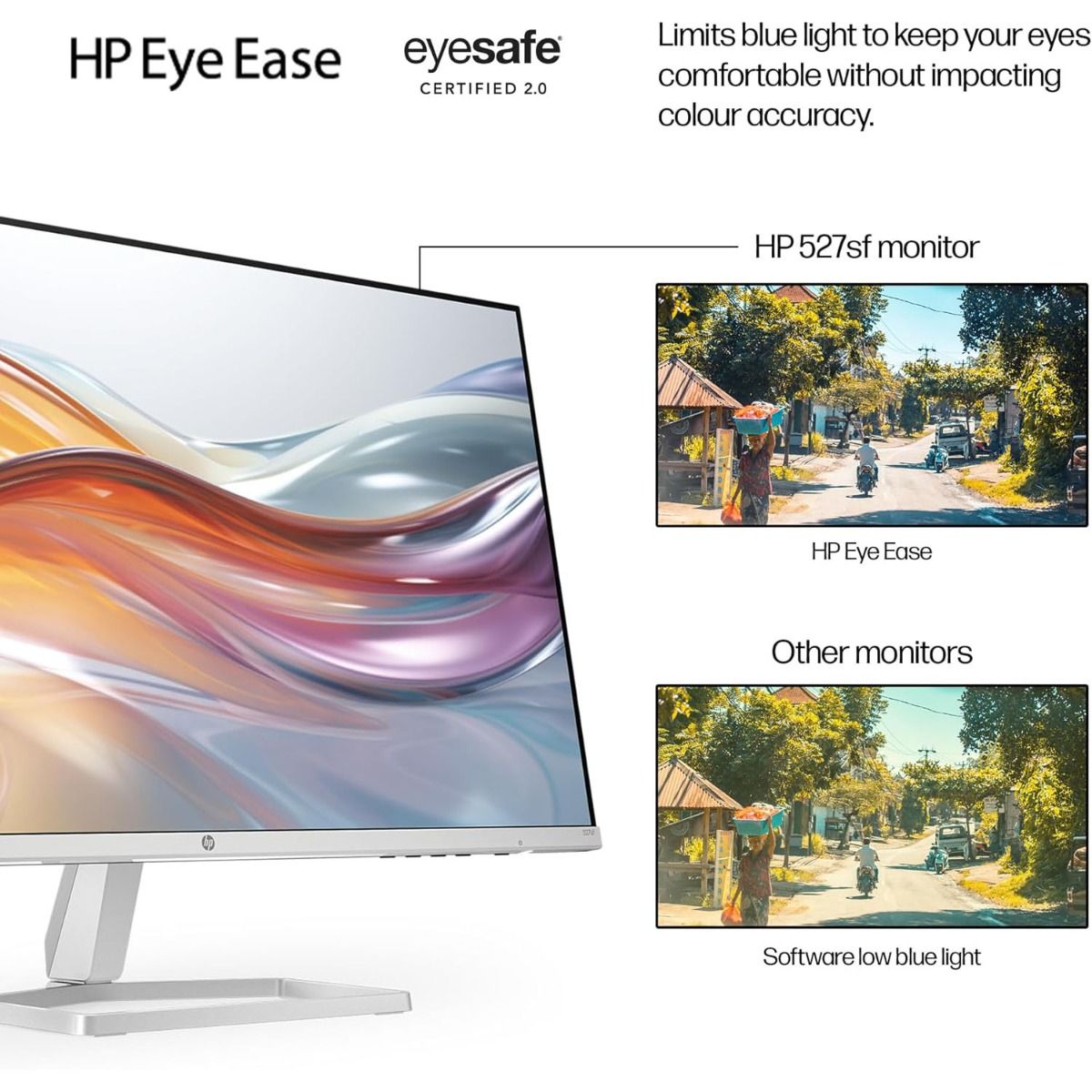 HP Series 5 527sh 27" Full HD IPS LCD Monitor 100Hz 5ms Silver HDMI VGA