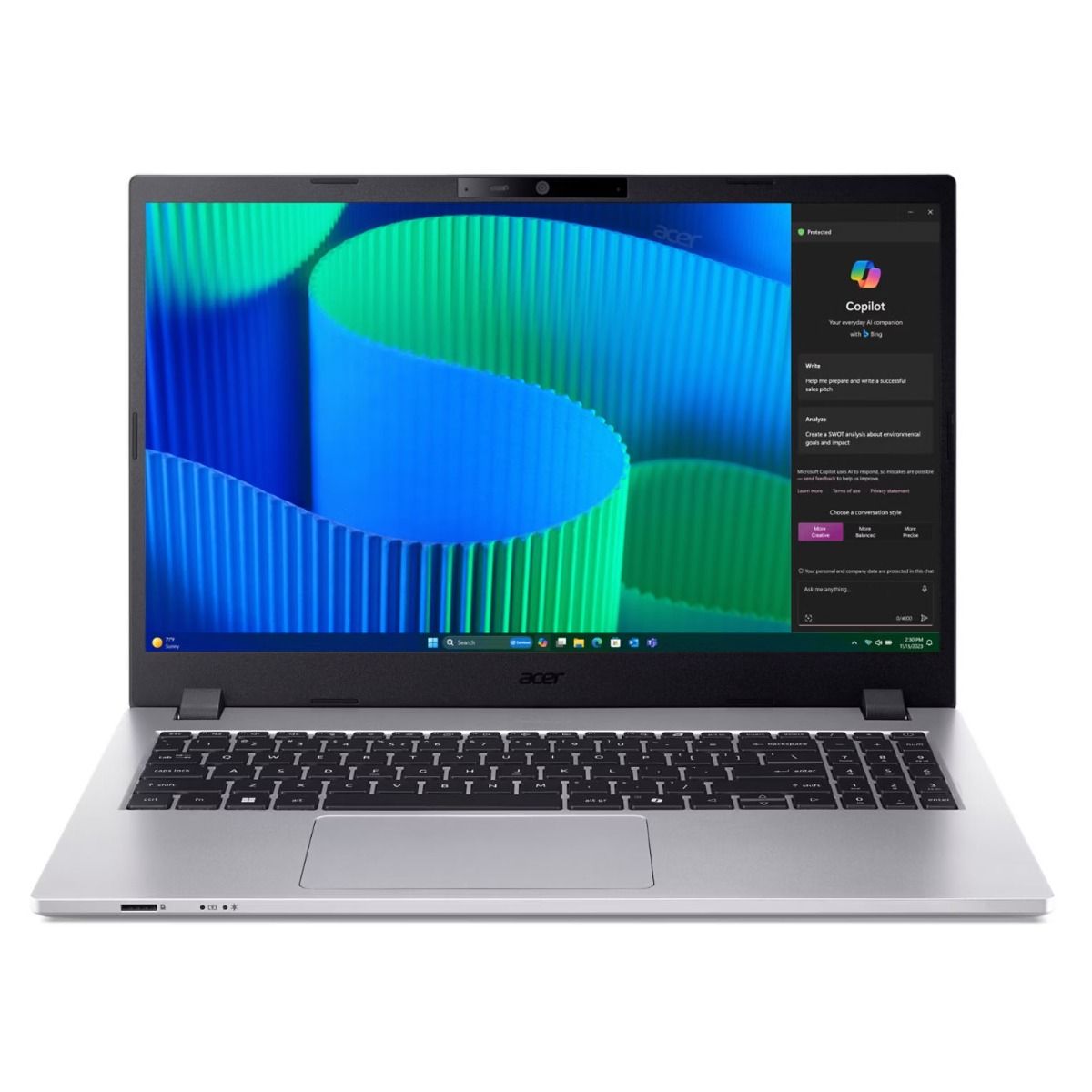 Acer TravelMate P2 15.6" Business Laptop Intel i5 13th Gen 16GB 512GB Silver