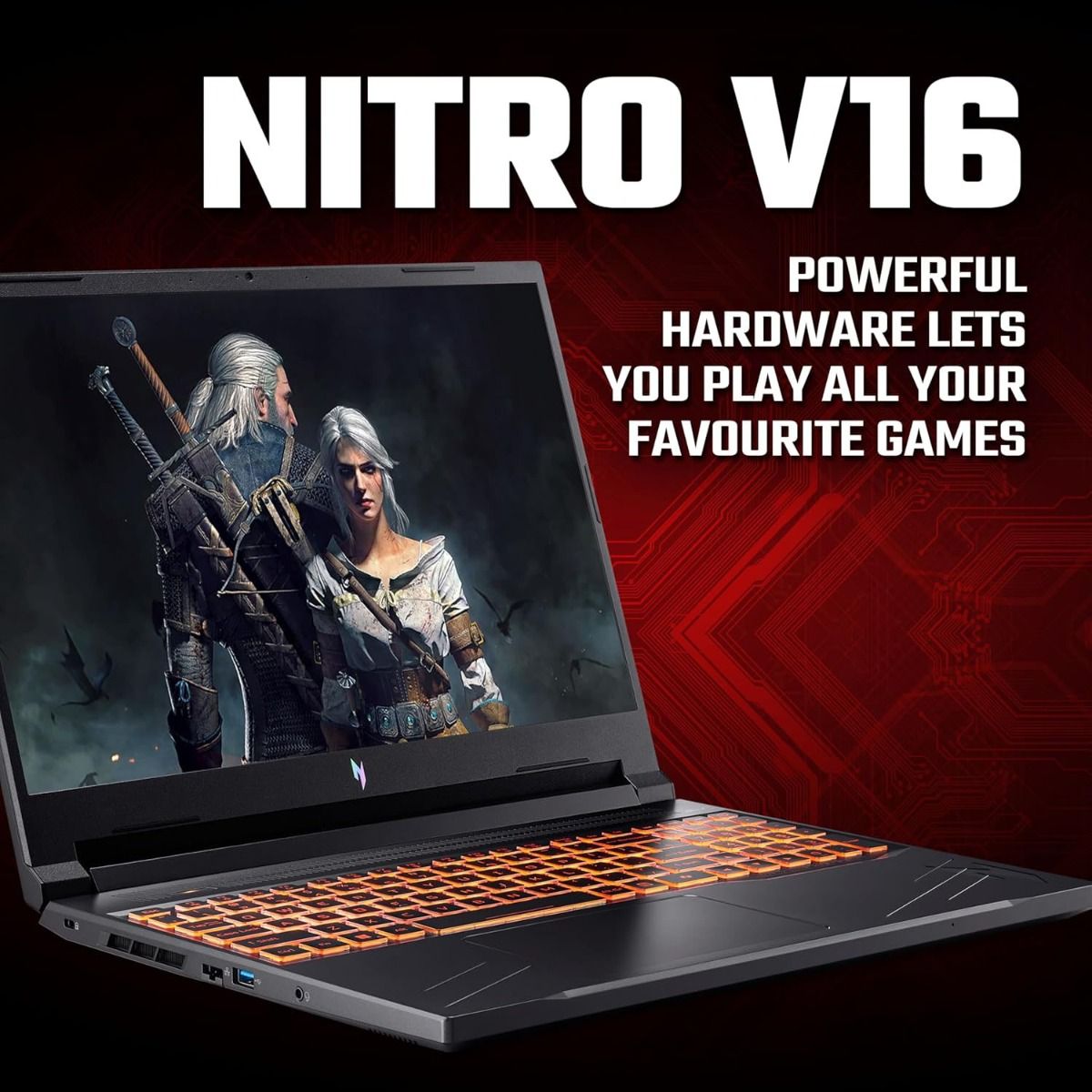 Acer Nitro V 16 ANV16-41-R9C9 Gaming Laptop Ryzen 7 16GB 512GB RTX 3050