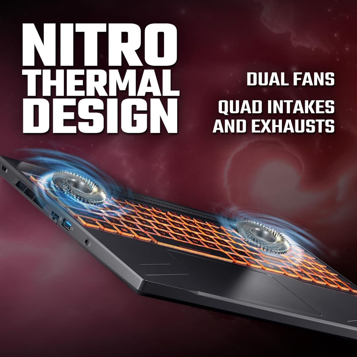 Acer Nitro V 16 ANV16-41-R9C9 Gaming Laptop Ryzen 7 16GB 512GB RTX 3050