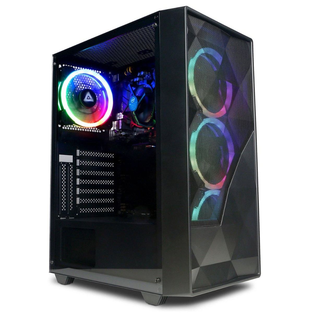 CyberPower Eurus PC Bundle Ryzen 5 8GB 512GB Monitor, KB, Headset, Mouse & Mat