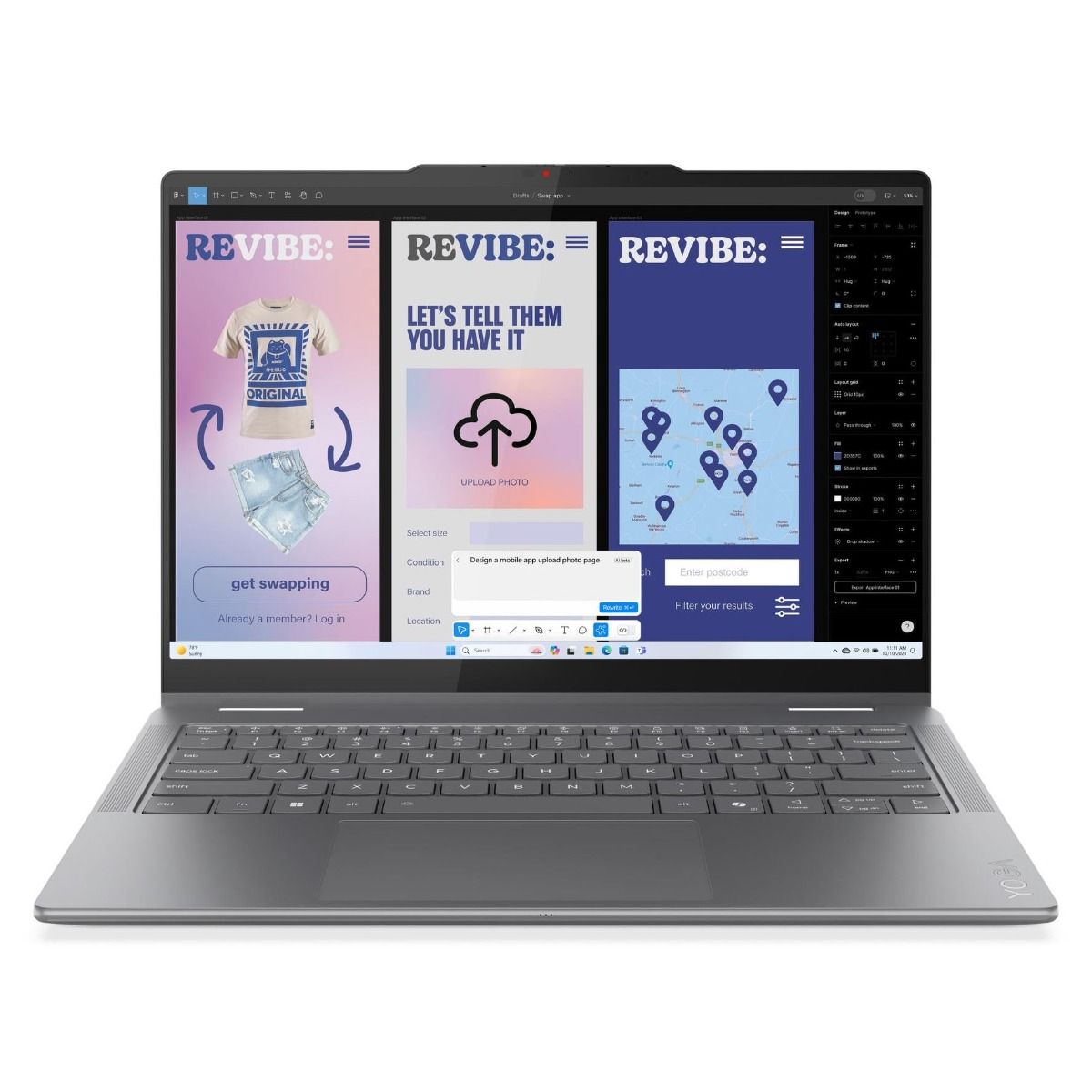 Lenovo Yoga 7 14ILL10 14" Laptop 2.8K OLED Intel Core Ultra 7 32GB 1TB Grey