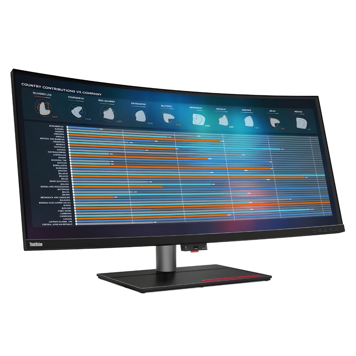 Lenovo ThinkVision P40w-20 39.7" 4K Ultra HD Monitor 75Hz 4ms 2500R Black