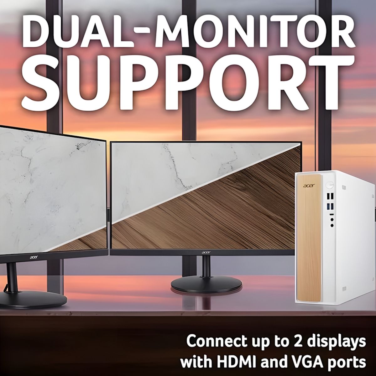 Acer Aspire XC101-13H5U Desktop PC Intel Core i5 8GB RAM 512GB SSD White