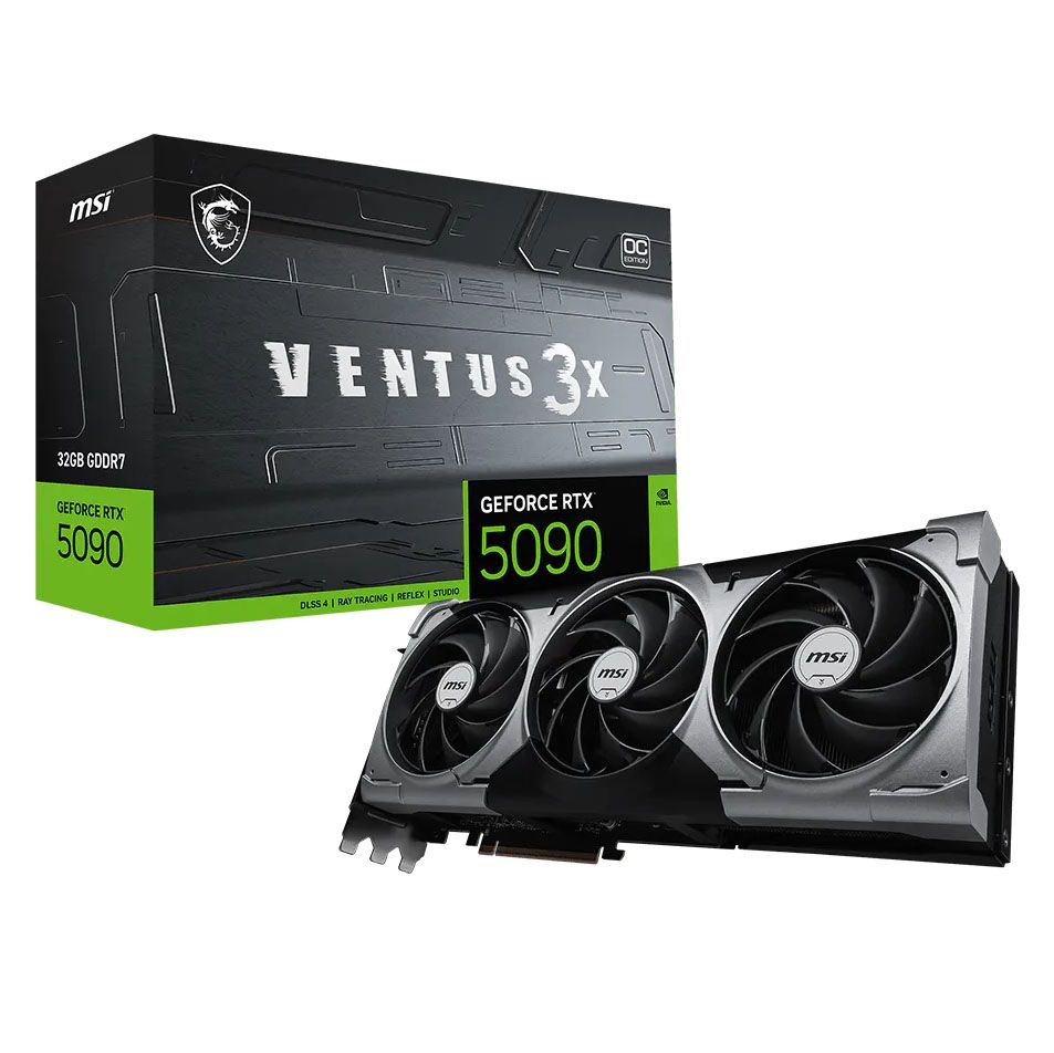 MSI GeForce RTX 5090 32GB VENTUS 3X OC Graphics Card PCIe Gen 5 Blackwell