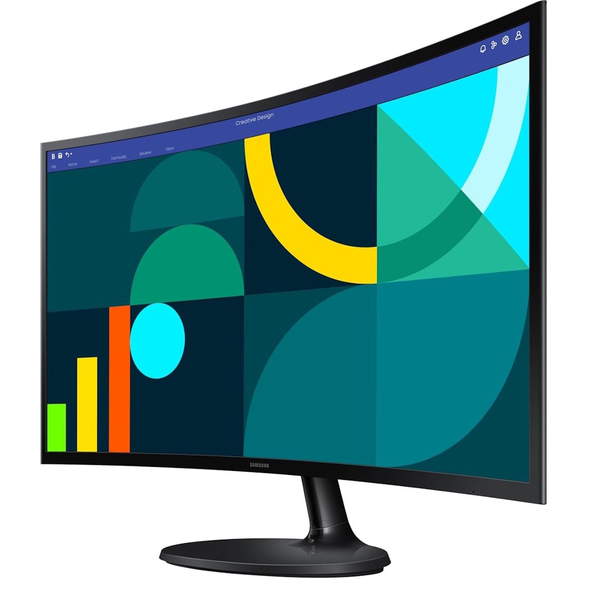 Samsung Essential S3 S36GD 27" FHD 1800R Curved Monitor 100Hz Refresh Black
