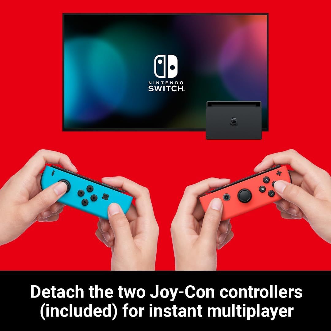 Nintendo Switch Console Neon Red & Blue 32GB