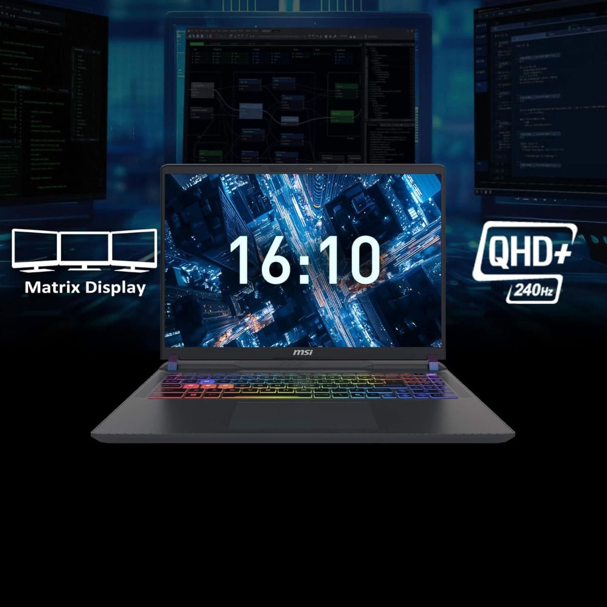MSI Vector 16 HX AI A2XWIG-007UK Gaming Laptop Core Ultra 9 32GB 1TB RTX 5080